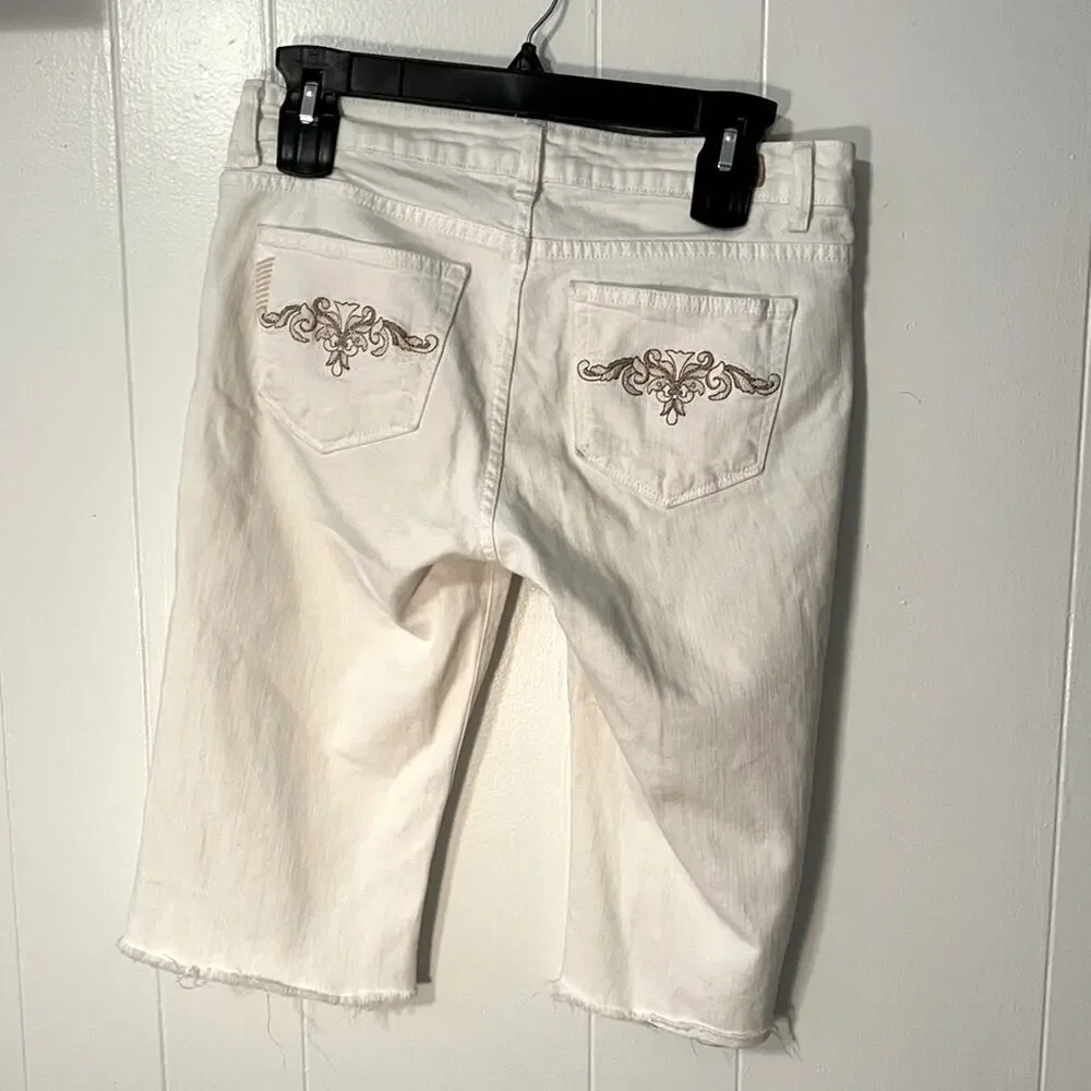 PAIGE off coastal embroidered